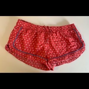 Aerie Coral Pajama Shorts